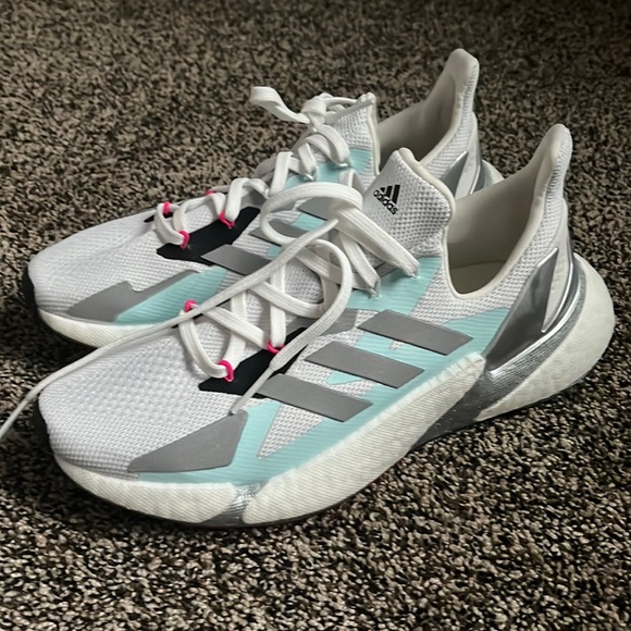 adidas Shoes - White Adidas Boost Sneakers, worn once